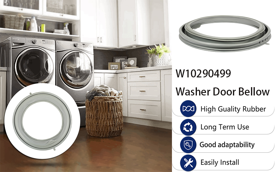 W10290499 Wfw9050xw00 W10381562 Washer Door Bellow
