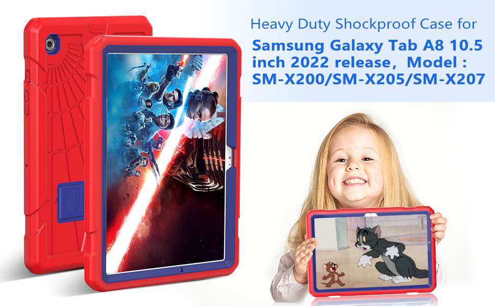 Herize Samsung Galaxy Tab A8 Case 2022 with Kickstand Protective 10.5