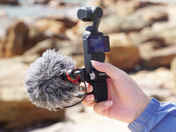 The cold shoe port is connected to the fill light, microphone