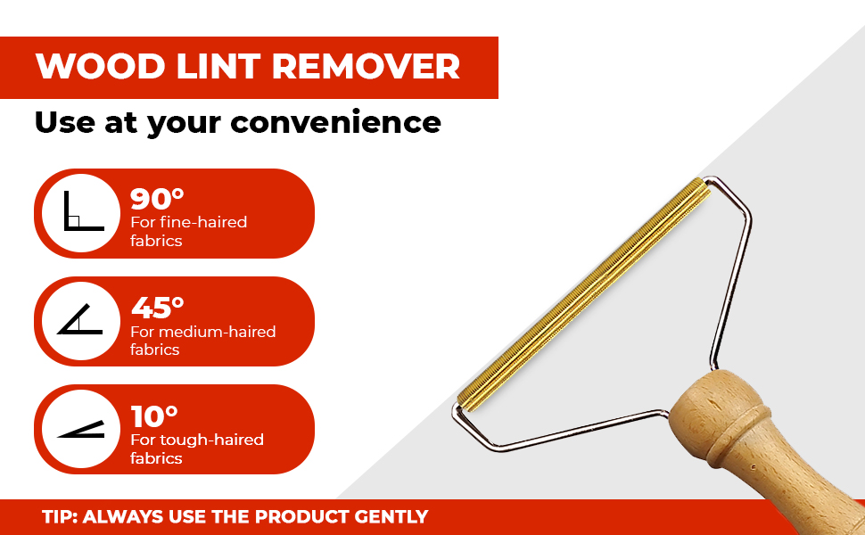 Redflyz Pack of 3 Portable Lint Remover Carpet Scraper Tool with Strong