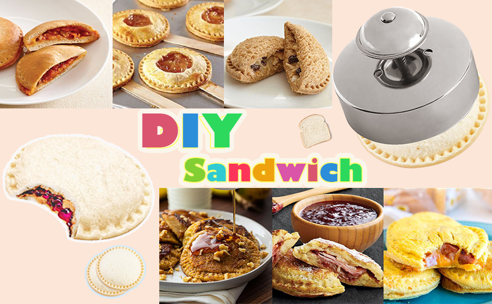Sandwich Cutter and Sealer, Uncrustable Cutters for Kids