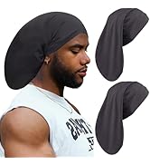 Leeven Dreadlock Accessories Long Hair Dreads Head Wrap Sleep Cap Hair Long Bonnets for Men Women