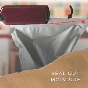 Heat sealing zippered Mylar bag with hair straightener heat source.