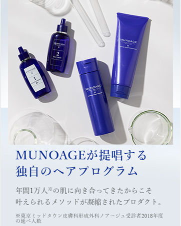 Amazon.co.jp: MUNOAGE Wアプローチヘアプログラム【薬用育毛剤