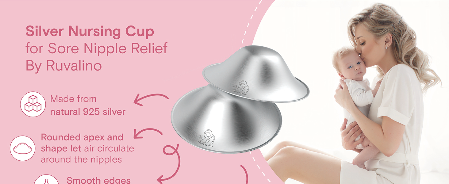 silver nursing cup silver nipple shield