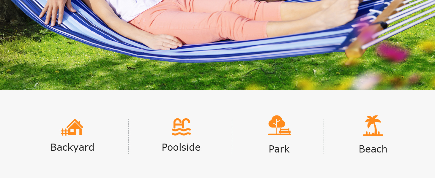 Fabric hammock for outside,backyard