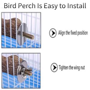 Perchas para ninfas es muy fácil de instalar