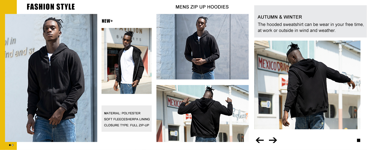 mens zip up hoodies