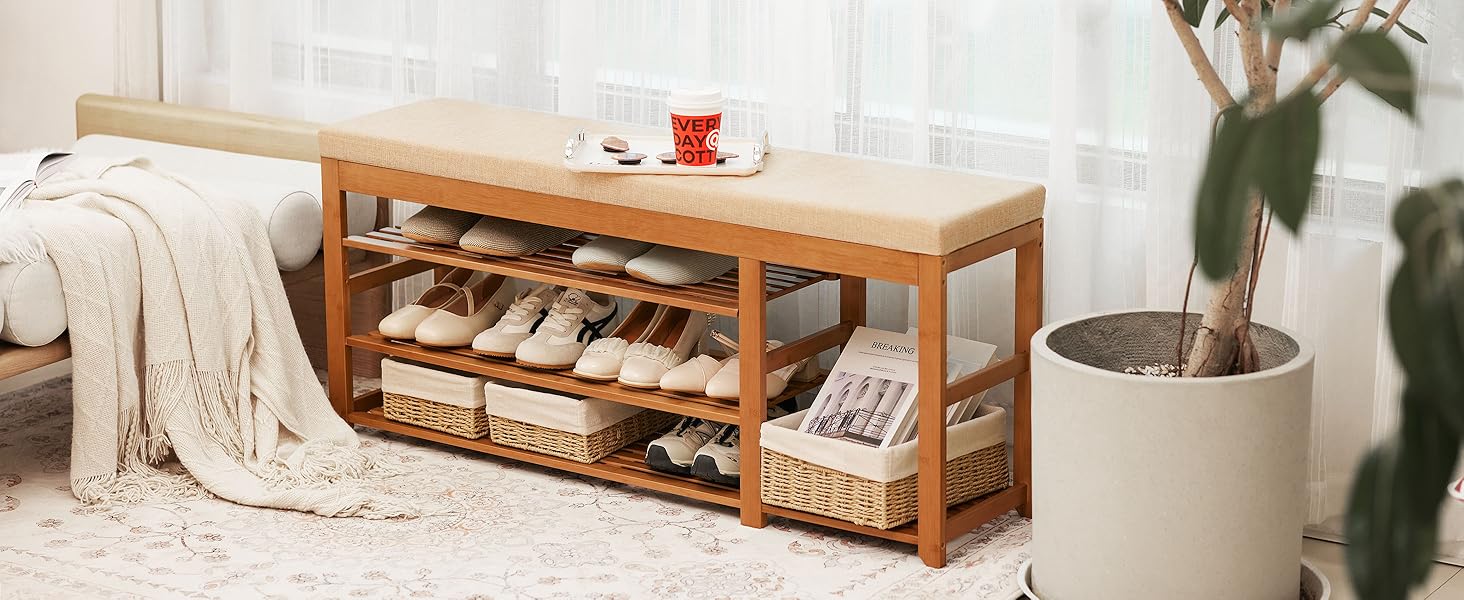 shoe bench in the Bedroom