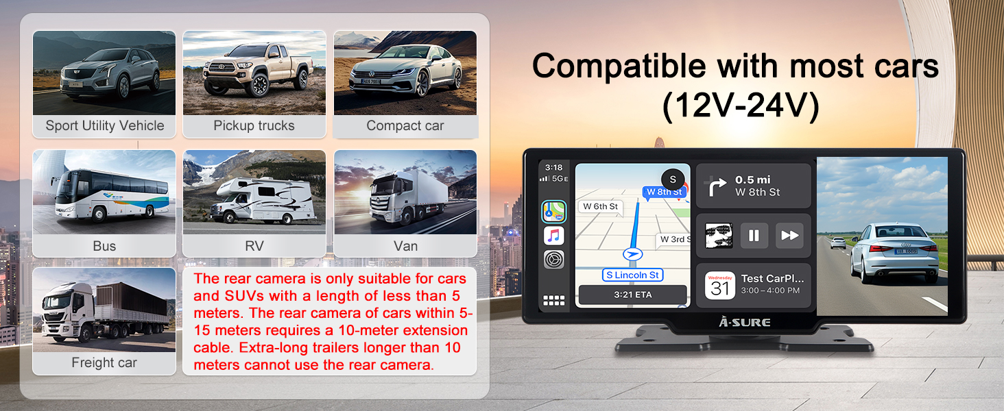 Wireless CarPlay Screen for Cars