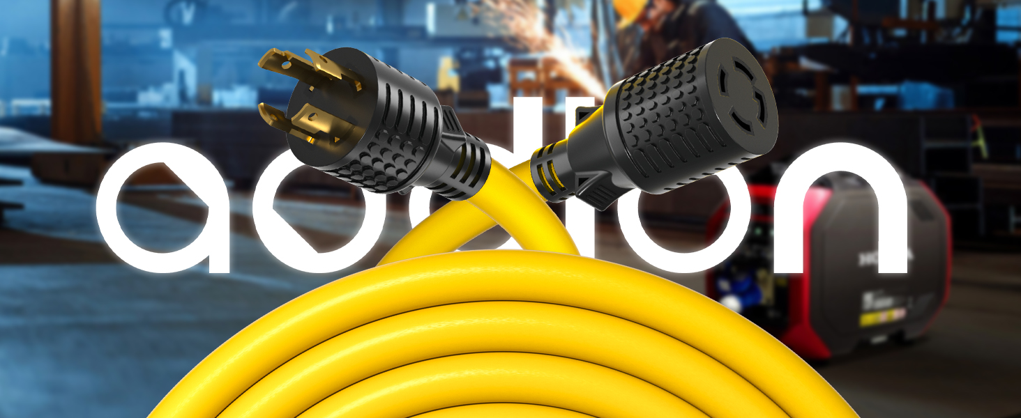 addlon 30 Amp Generator Cord 4 Prong 40FT, NEMA L1430P/L14