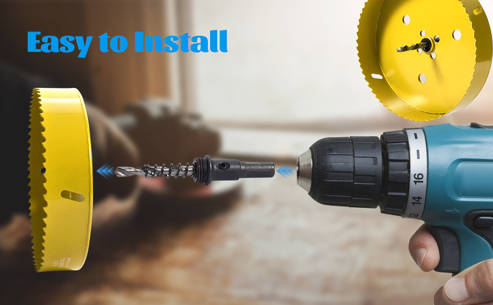Hole Saw 6 Inch for Recessed Lighting, 152mm HSS BiMetal Hole Saw for