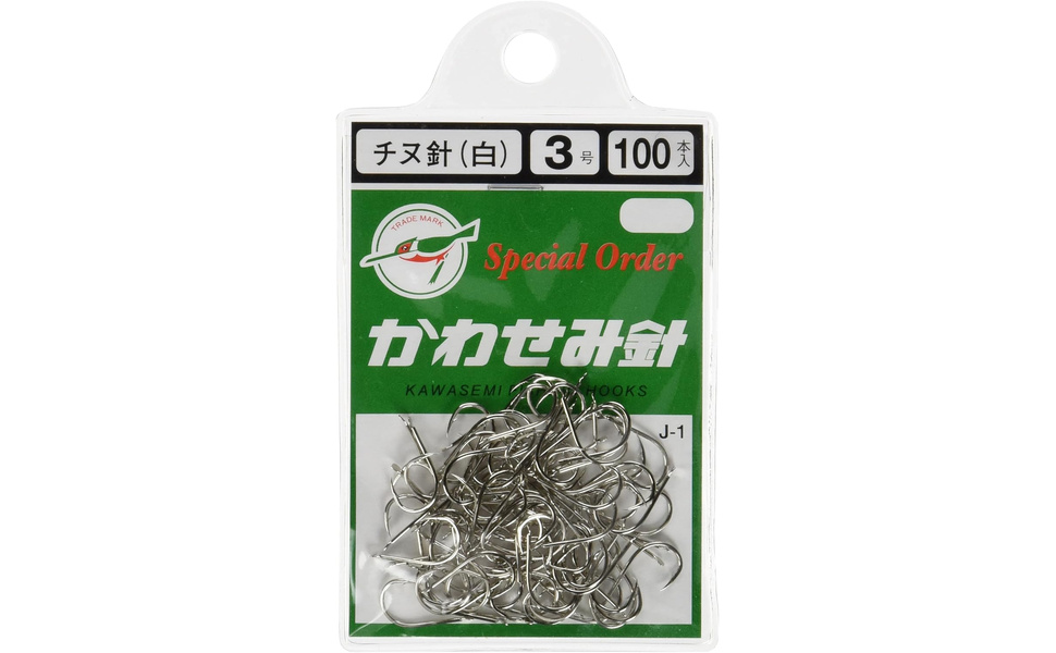 Amazon | KAWASEMI(かわせみ針) J-1 100本チヌ針 (白) 3号