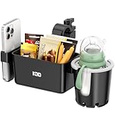 KDD Stroller Cup Holder with Snack Tray, 3 in 1 Universal Stroller Tray with Phone Holder, Remova...