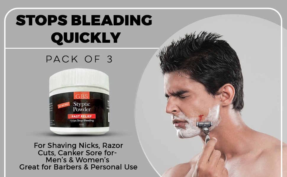G.B.S Styptic Powder Stop Bleeding, First Aid Useful