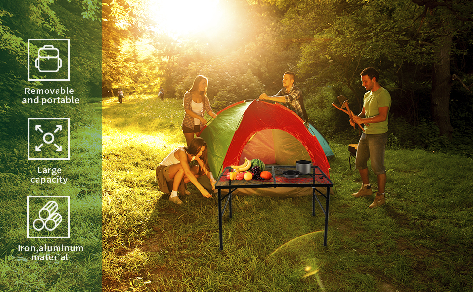 WWANSEASY Wanseasy Camping Table, 2ft Camping Tables That