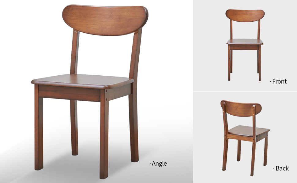 dinning room chairs,wooden dining chairs Set of 2，Wood