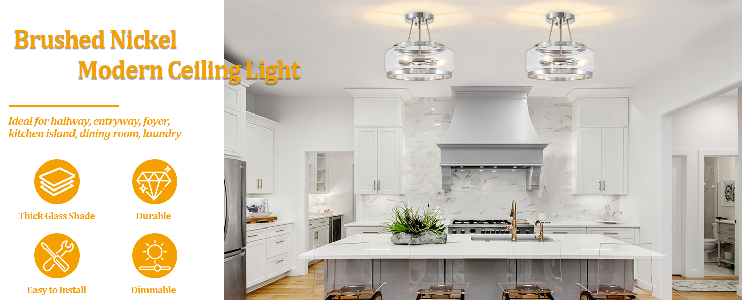 Semi Flush Mount Ceiling Light