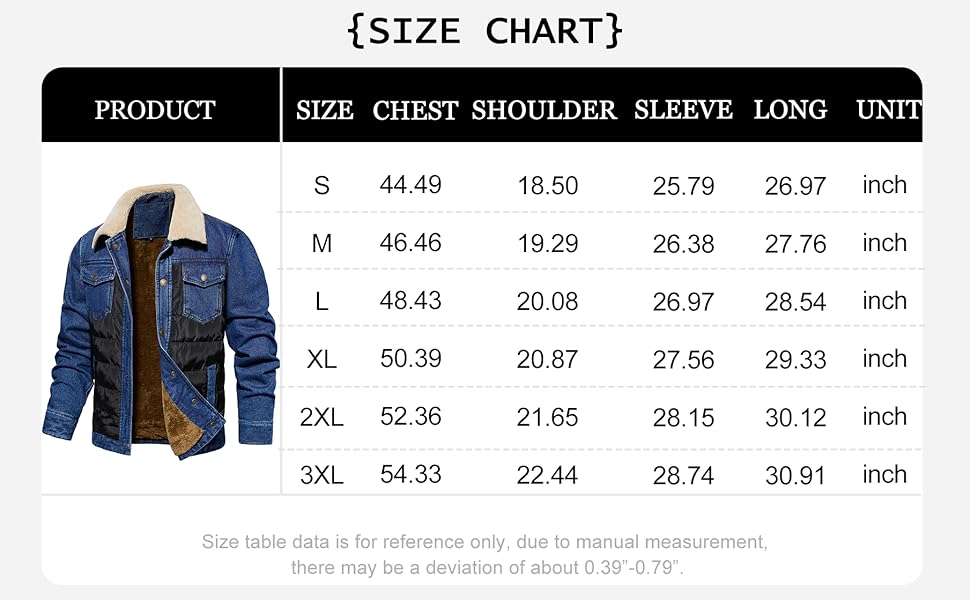 plus size big tall warm jacket coat winter denim jacket outdoor fashion puffer coat