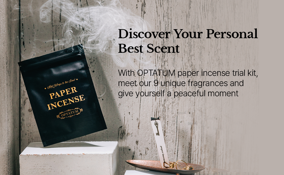 OPTATUM Paper Incense Trial Kit Discover Your Best Scent