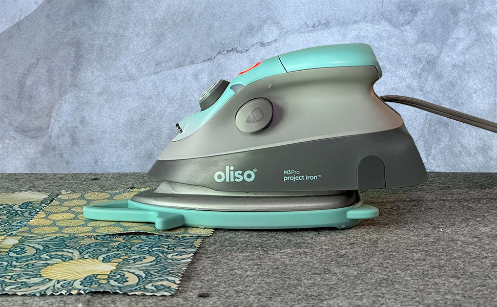 oliso M3Pro Mini Project Iron Compact Size Steam Iron with LED Light for Textiles, Clothes