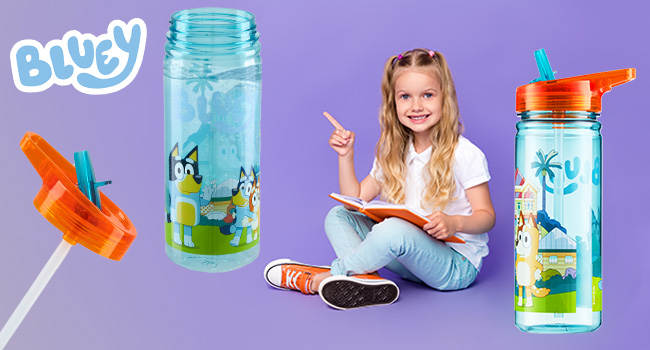 Idée cadeau utile enfant 4 ans, la gourde Thermos Bluey hyper pratique