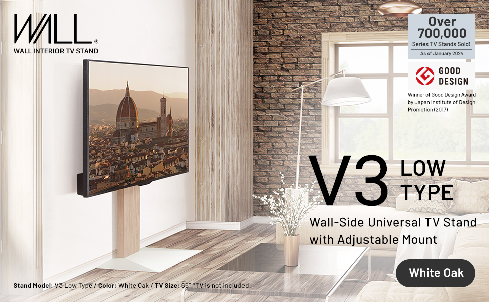 Amazon.com: WALL V3 Low Type | Sleek Japanese 32-80 Inch