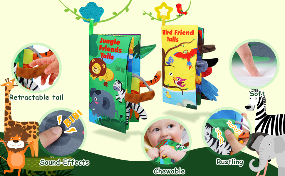 TOY Life Baby Book, Soft Baby Book 06 Months,Cloth Books