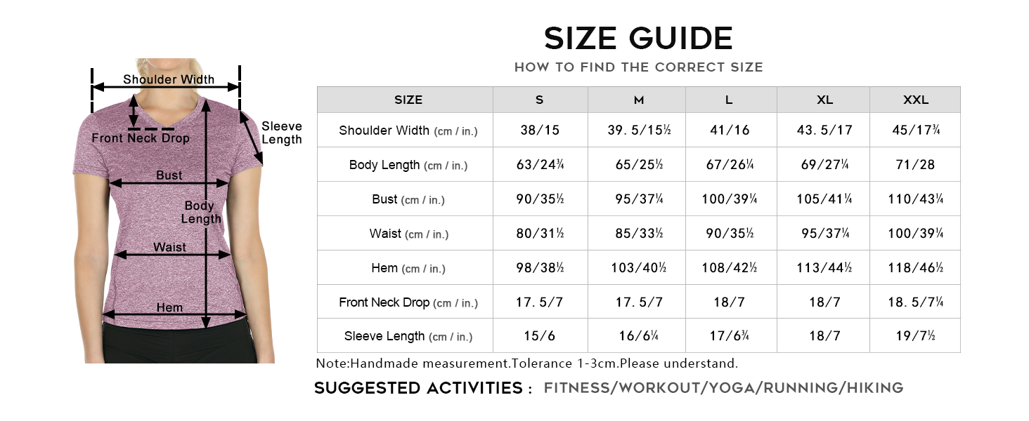 icyzone Workout Shirts Yoga Tops Activewear V-Neck T-Shirts for Women