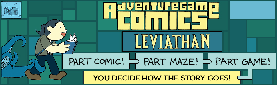 Adventure Comics Leviathan. Part comic, part maze, part game. You decide where the story goes!