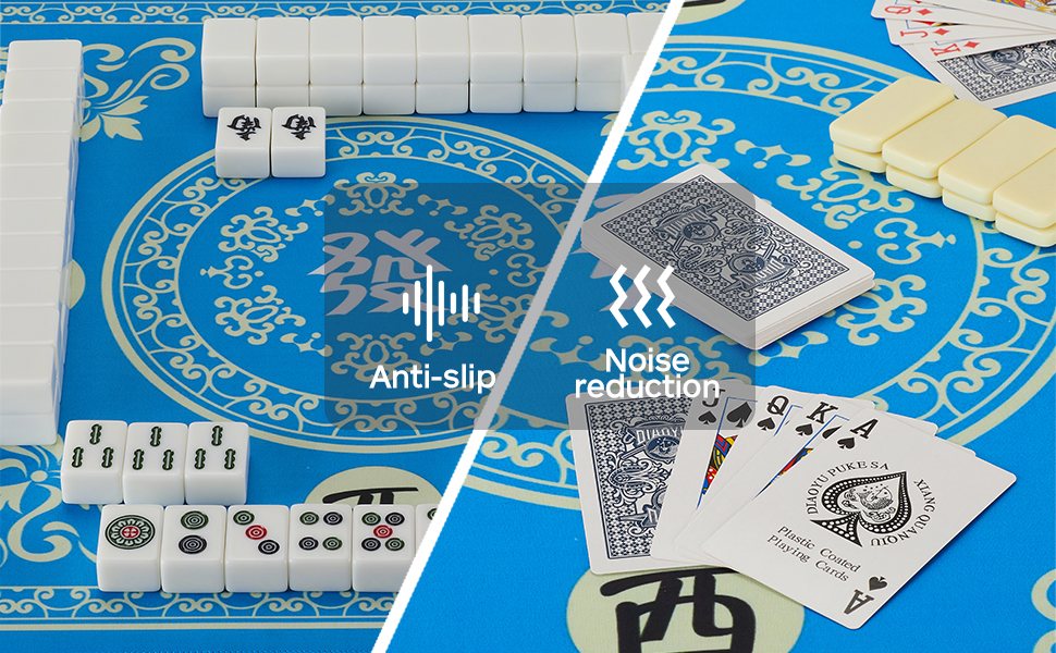 Mahjong Mat Game Table Mat Suitable for Mahjong Tile Game Poker Game Domino Game