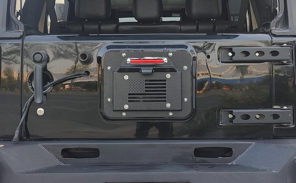 YZONA Spare Tire Delete License Plate Frame with Illuminate