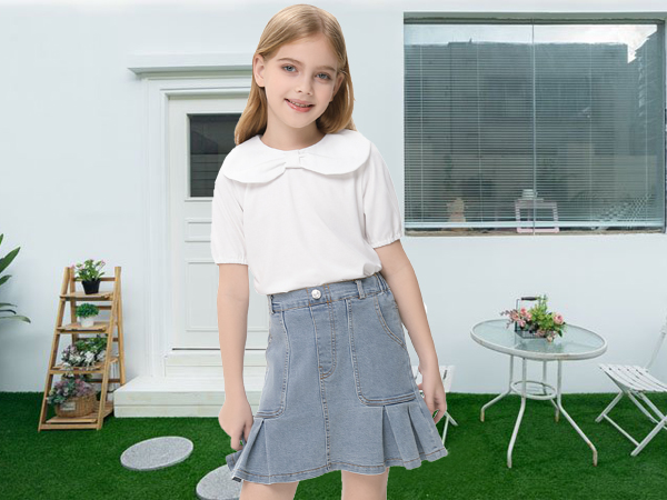 Amazon.com: LIONJIE Girls Peter Pan Collar with Cute Bow