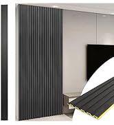 Art3d WPC Slat Wall Panels, 8-Pack 108 x 6 Inch 3D Wall Accents for Interior Wall Decor, Living R...