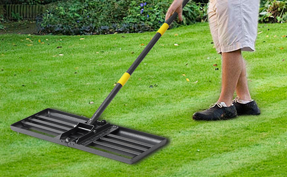 Lawn Leveling Rake, 6FT Heavy Duty Lawn Leveler with