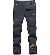 TACVASEN Men's Snow Ski Pants Winter Fleece Lined Pants for Mens Water Resistant Snowboarding Hiking