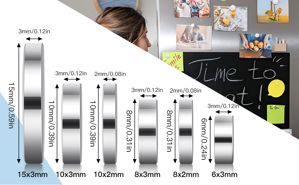 Wzone 40PCS Small for Crafts, 10x3 mm Office Strong