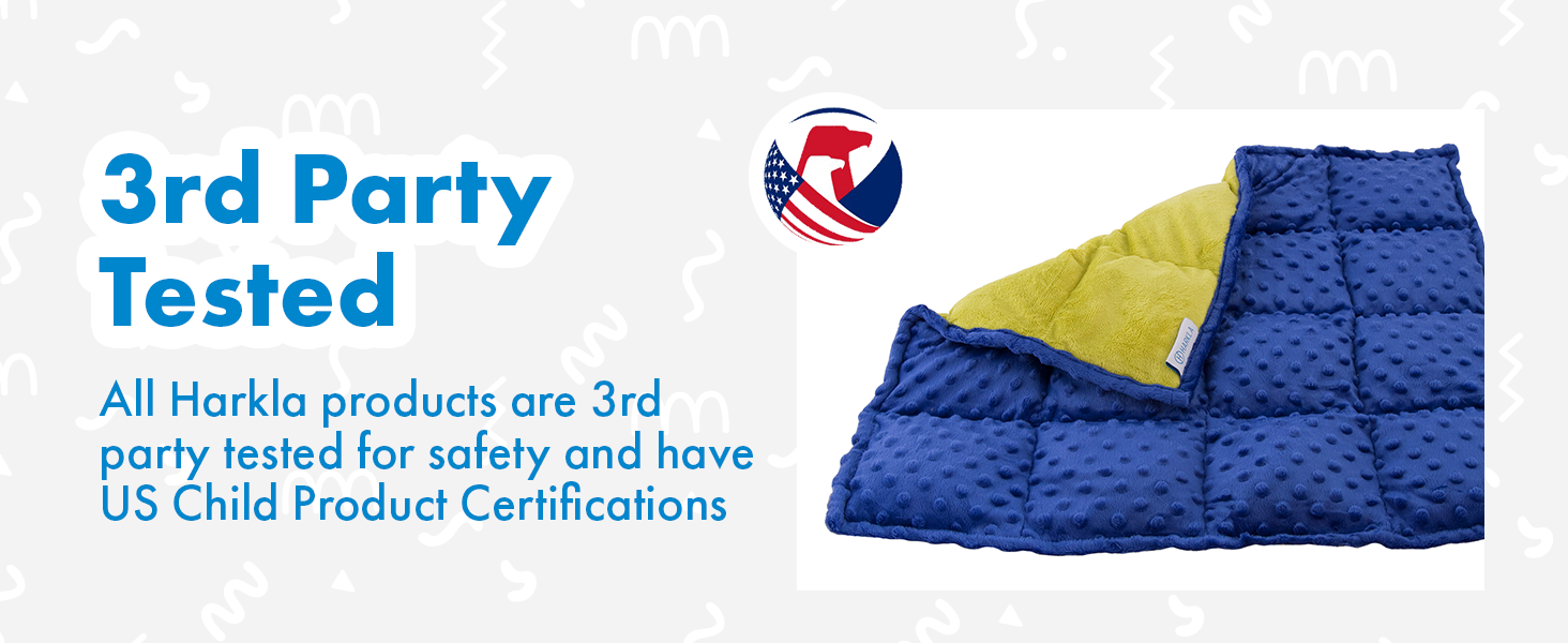 Harkla Weighted Lap Pad for Kids Everyday Sensory Companion 5lb