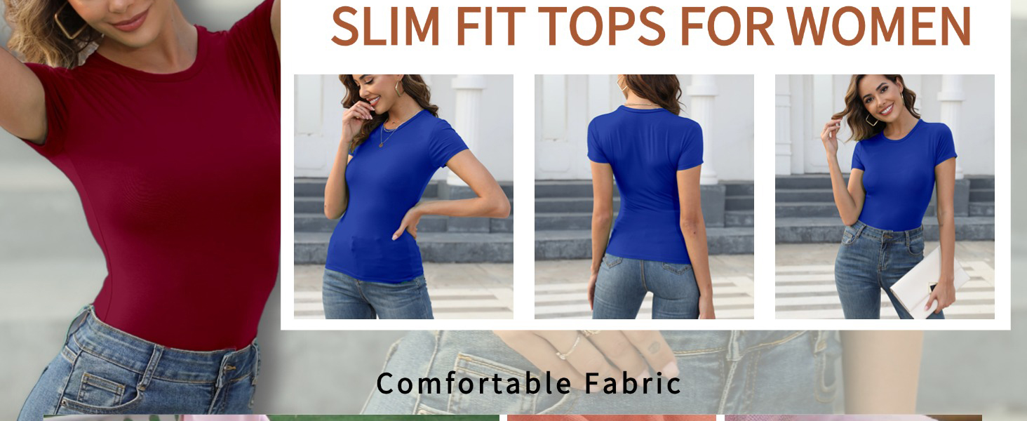 slim fit tops