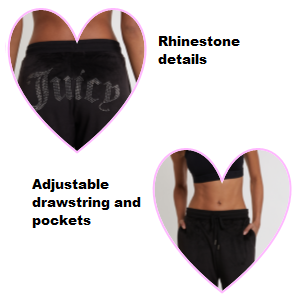 Juicy Couture Velvet Fleece Single Pant Selling Points