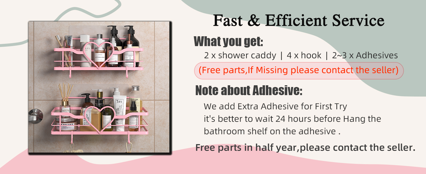 Sweet Heart Shower Caddy