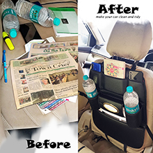 Car Back seat Before-After No more mess on rear seat