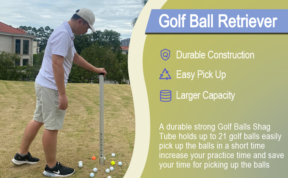 Golf Ball Retriever Professional Picker Durable Aluminum Golf Ball Shag