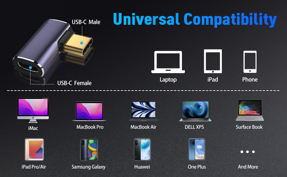 TYPE-C MALE TO FEMALE ADAPTOR
