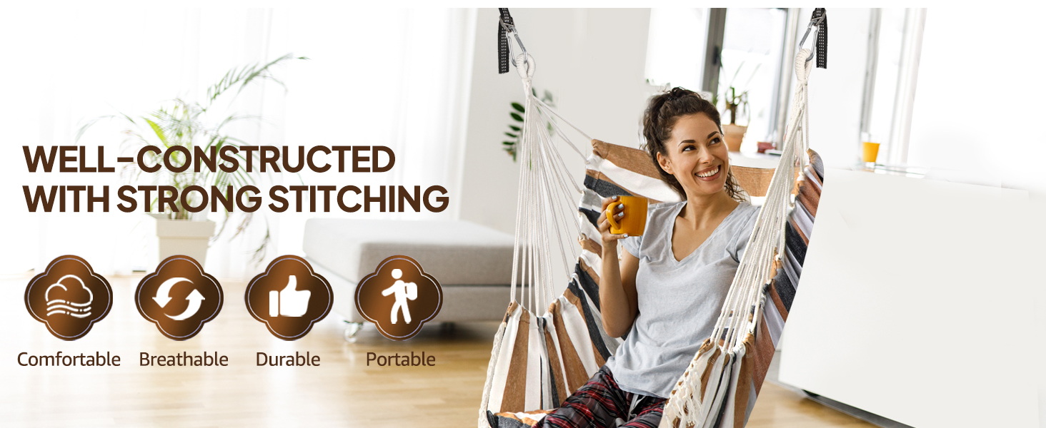 WELL -CONSTRUCTED WITH STRONG STITCHING