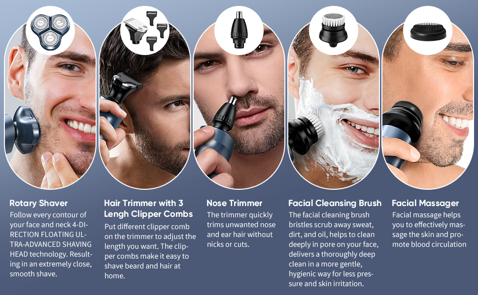 Sejoy Electric Razor for Men face, Shavers for Men pubic Hair and Beard