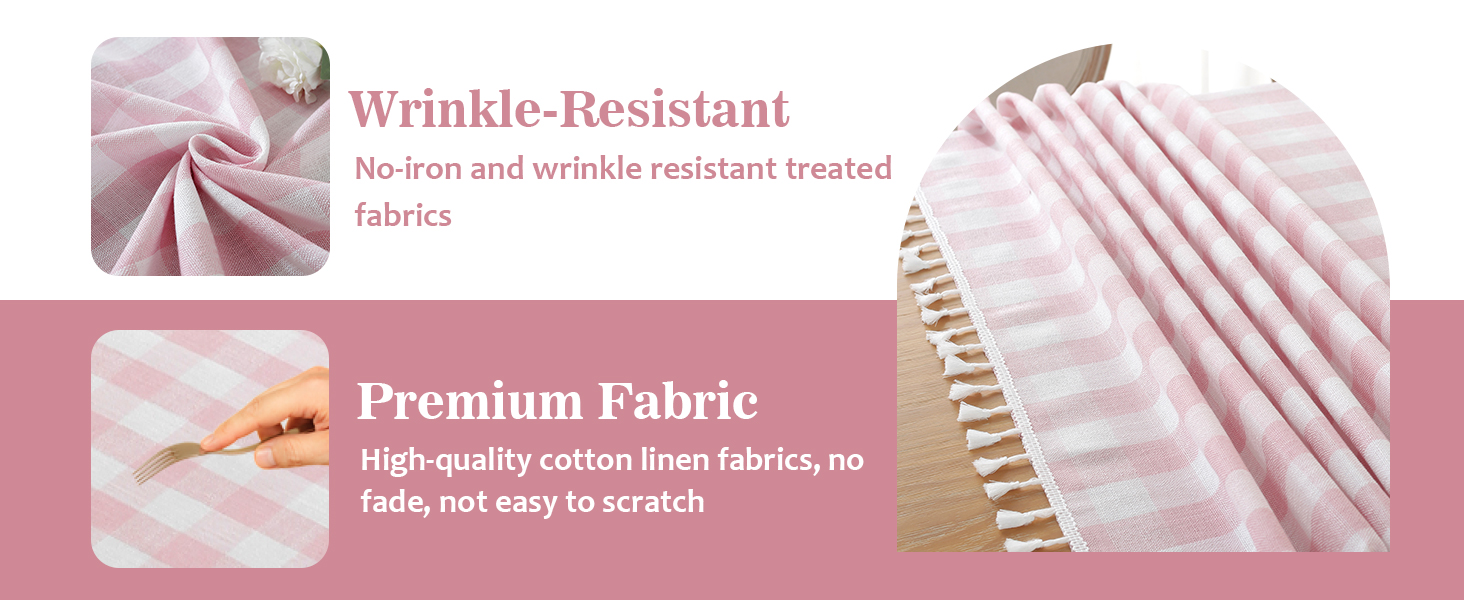 checkered tablecloth