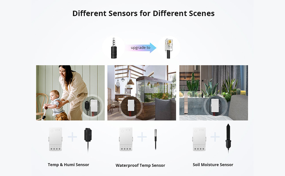 Different sensors for different scenes