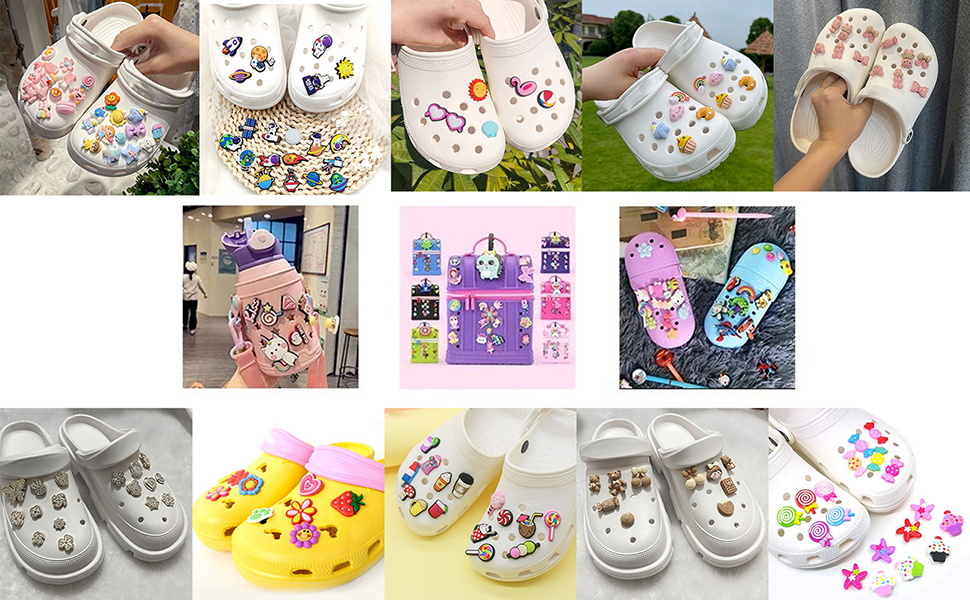 Traziewell Shoe Charms Decoration Alloy Cute Fashion Charms for Teen Girls Women Party, 005 8 Shoe Decoration Charms