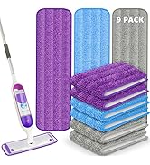 9 Pack Reusable Mop Pads for Swiffer PowerMop, Power Mop Refills Power Mop Pads Power Mop Refill ...